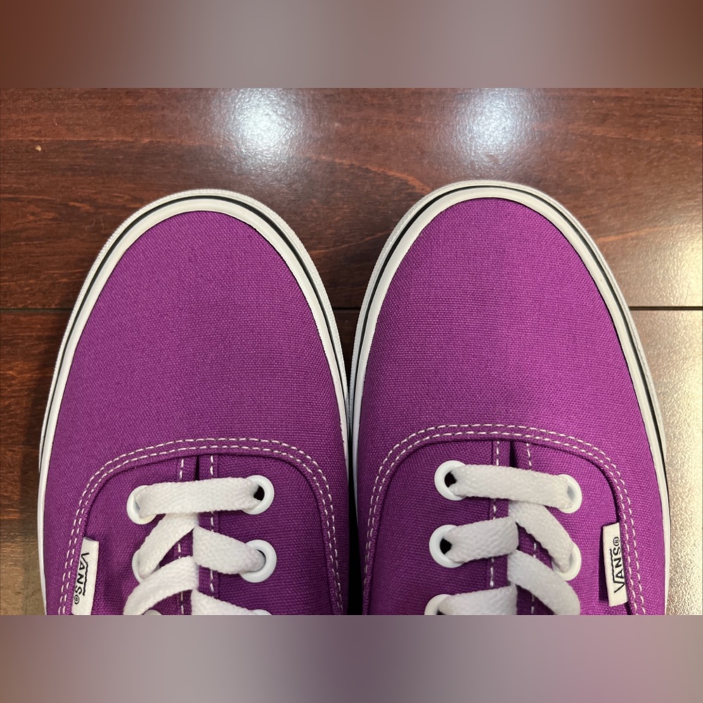 Womens 7.5 Vans Authentic Color Theory Willowherb Low Top Shoe Sneaker HALF BOX - Picture 3 of 16